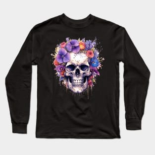 ornate skull Long Sleeve T-Shirt